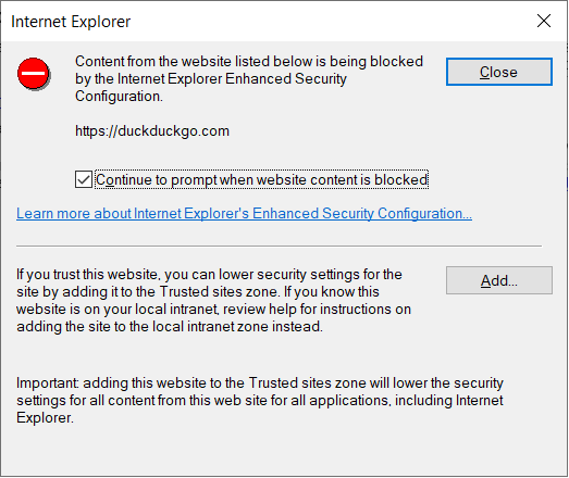 Disable Internet Explorer Enhanced Security Configuration in ...