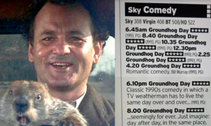 Groundhog day film image