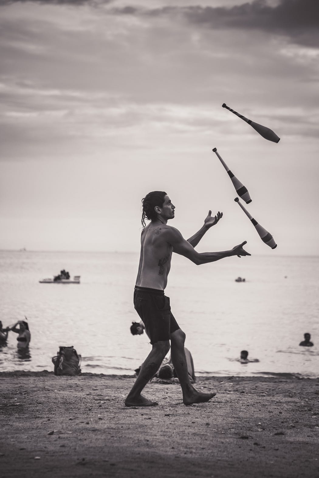 man juggling 