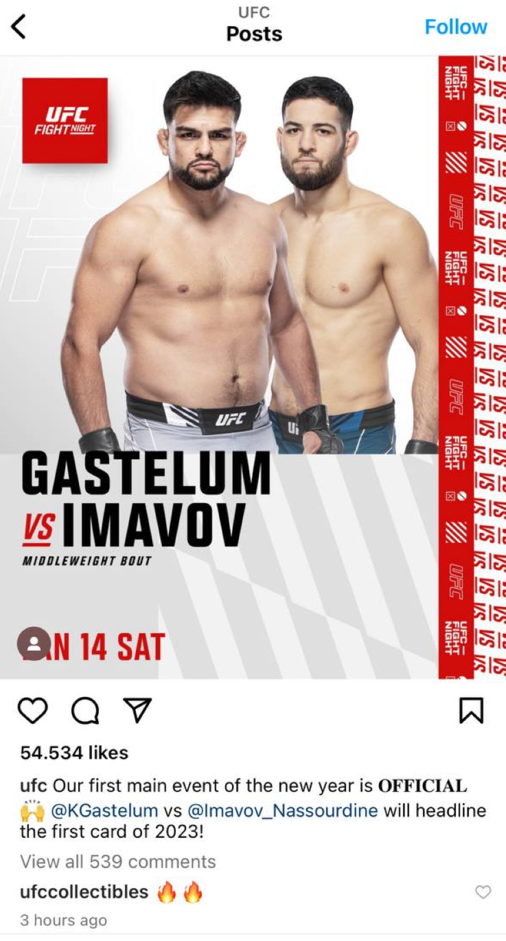 KG is coming back to the UFC.