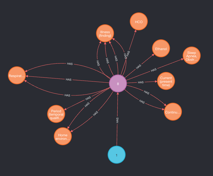 Exploring Electronic Health Records with MedCAT and Neo4j