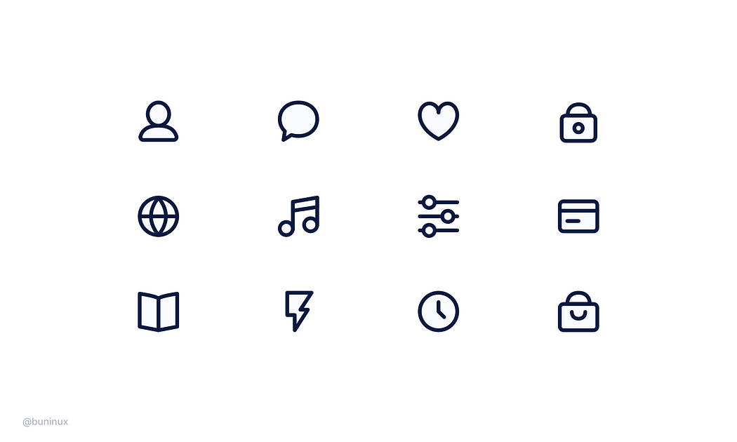 Consistent icons