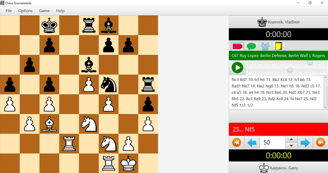 Chess Tournaments (Windows setup) screenshot