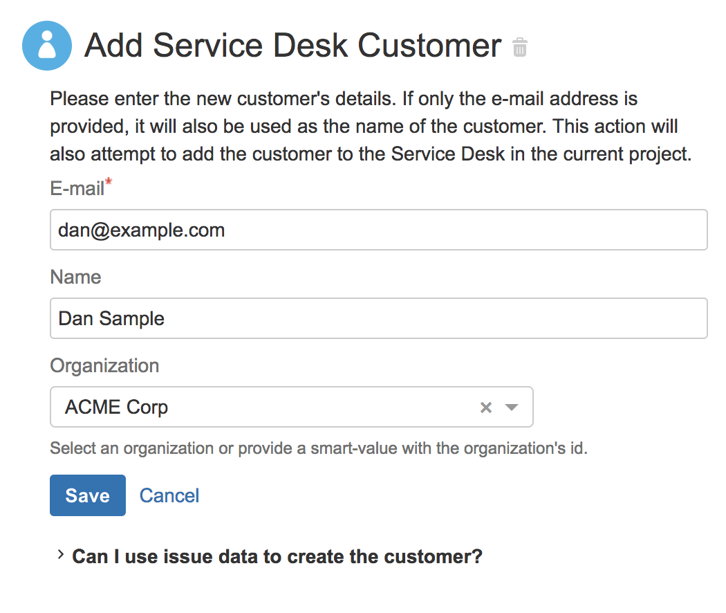 Create Customers And Add Jira Service Desk Requests