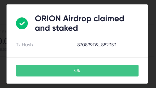 orion money airdrop