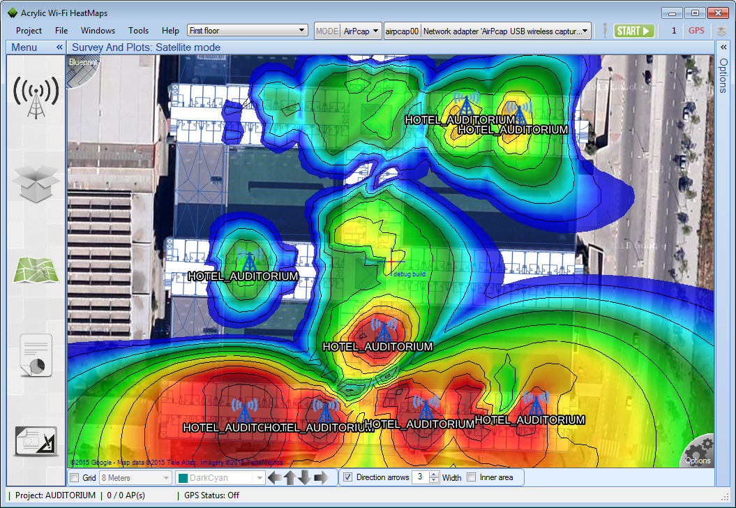 WiFi Heat map — Heatmap software - Acrylic WiFi analyzer - Medium