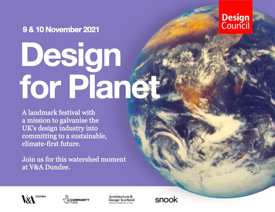 Design for Planet Festival. It's 100 days to go until COP26 — the… | by Cat  Drew | Design Council | Medium