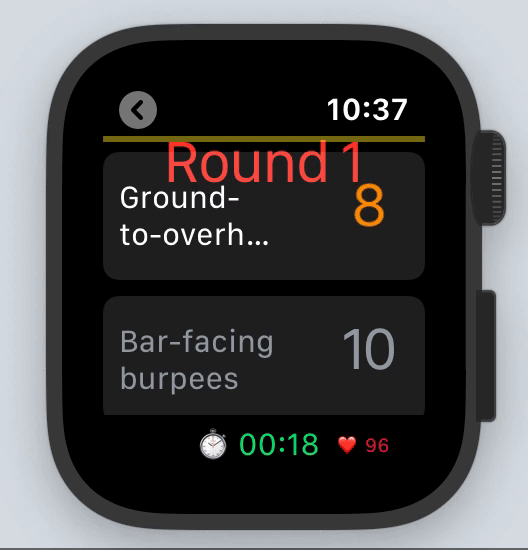 apple watch series 3 crossfit