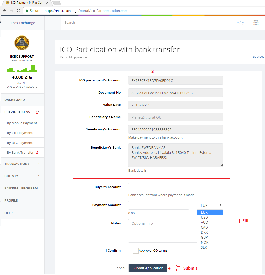 Ecex Exchnage ICO payments now with bank transfers | by PlanetZiggurat |  Medium