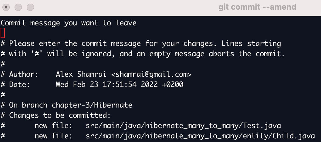 Git: change commit author info. While working on different projects… | by  Alex Shamrai | Medium