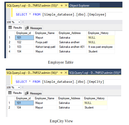VIEW IN SQL SERVER. View is a virtual table based on the… | by mayuri ...