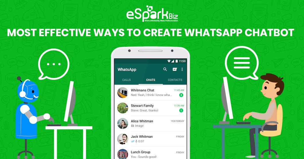 Let's explore the most effective ways to create Whatsapp Chatbot | by  eSparkBiz | Chatbots Journal