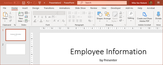 how to use adobe presenter to dictate a powerpoint