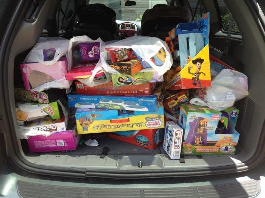 toys in car
