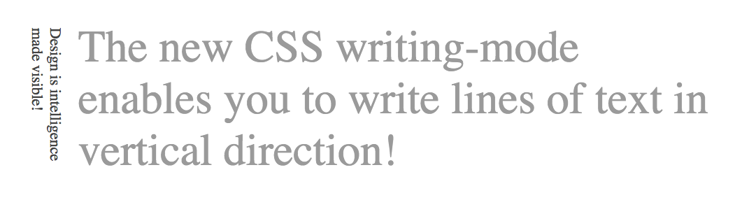 New CSS Features (Writing-Mode). Have you ever wondered how to write in ...