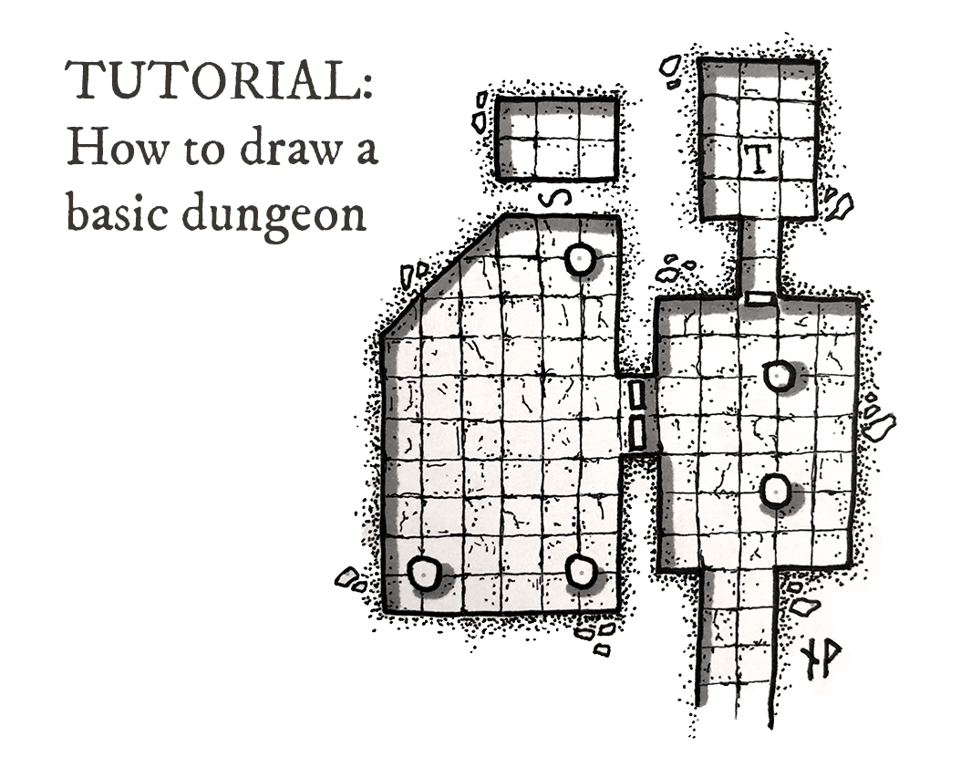 Tutorial How To Draw A Basic Dungeon Map By Niklas Wistedt Medium - roblox how to make an rpg game part 1 basics