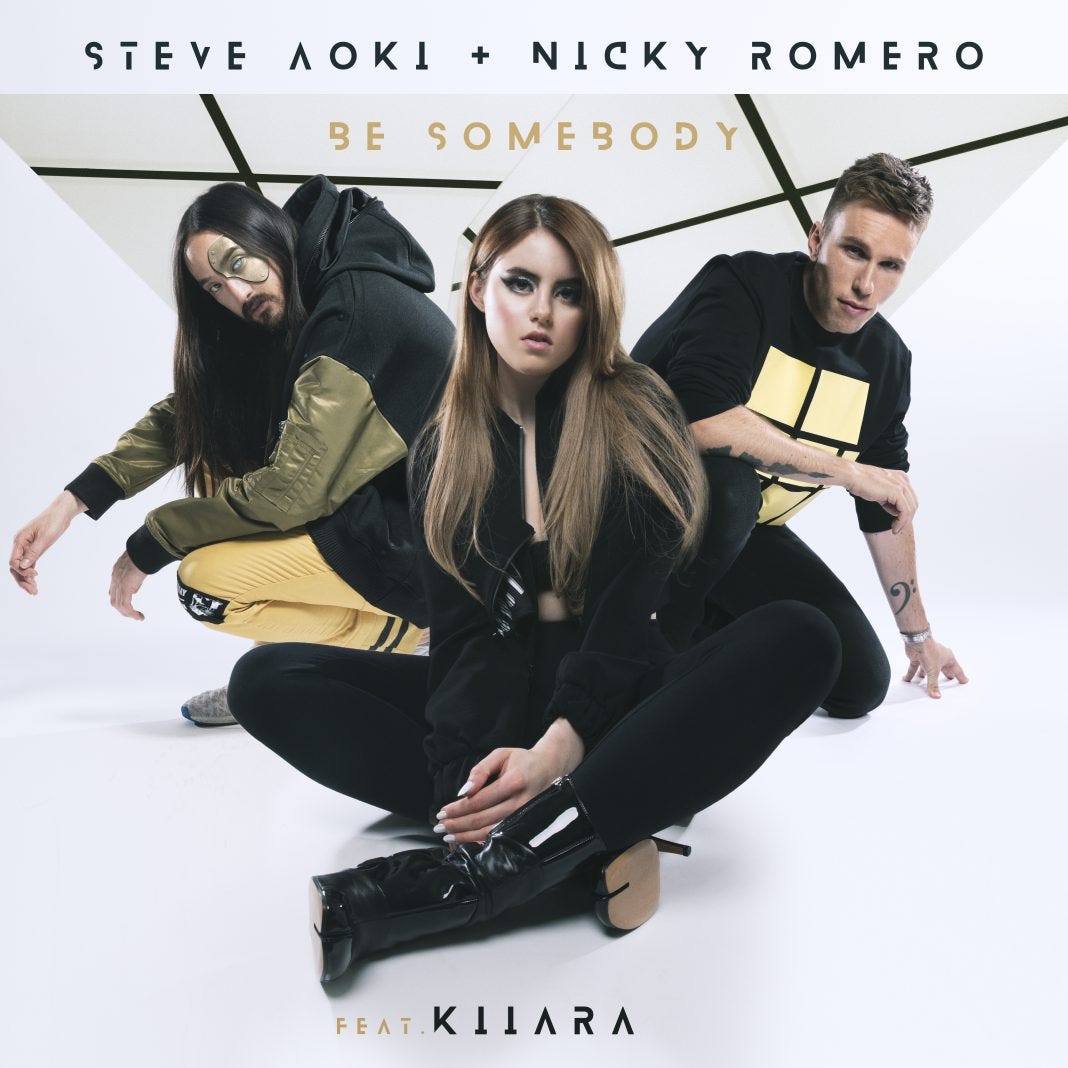 Steve Aoki Nicky Romero And Kiiara Be Somebody Find The Triangle In Starry Night By Shinya Fujioka Medium