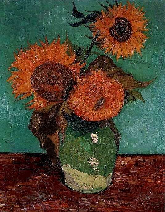 Genius Of Van Gogh Master Of Impasto Sunflowers Series 1888 1889 By Kevin Shau Medium