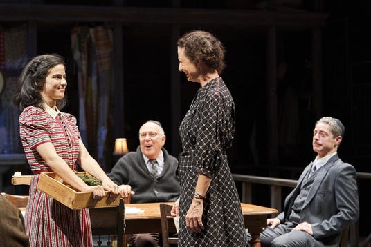 The cast of Frances Goodrich and Albert Hackett’s adaptation of “The Dairy of Anne Frank”.