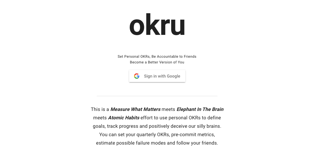 Okru Part 1 Of Goals Friends And Our Silly Brains By Vivek Aithal Medium