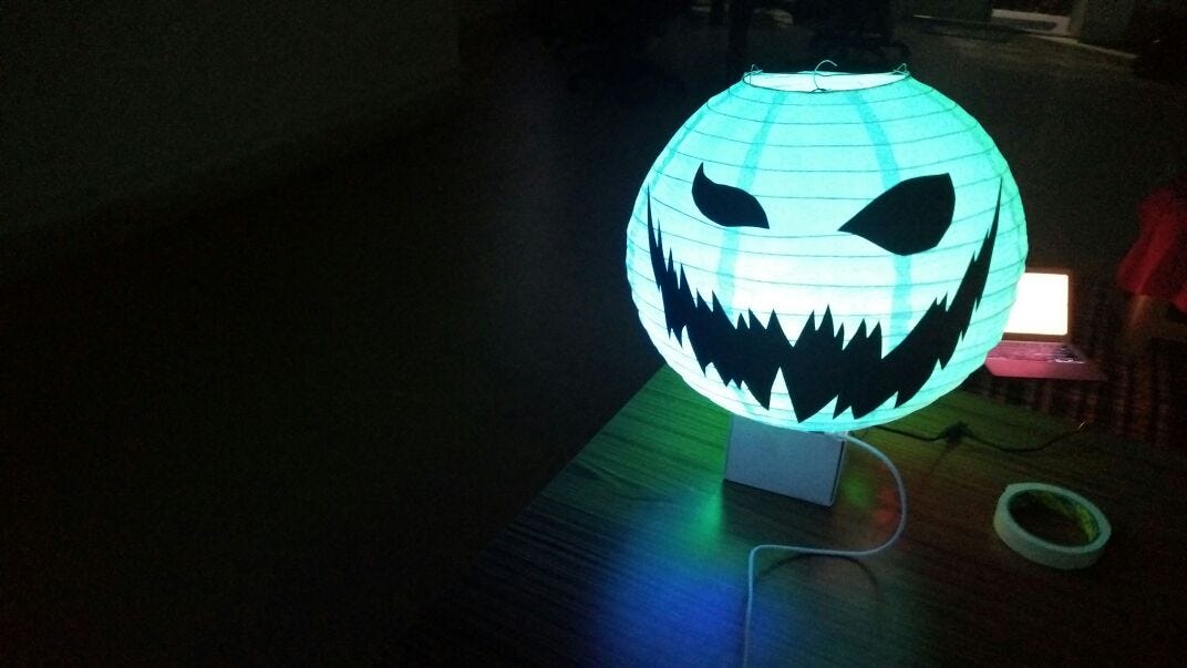 Building an interactive JackO’Lantern with Bolt IoT by Mayank