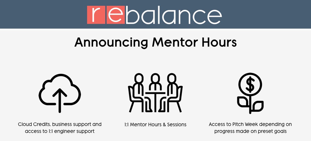 How Rebalance Supports Founders Don't Make It Into The Accelerator Program— Announcing Mentor Hours by Rebalance | Medium