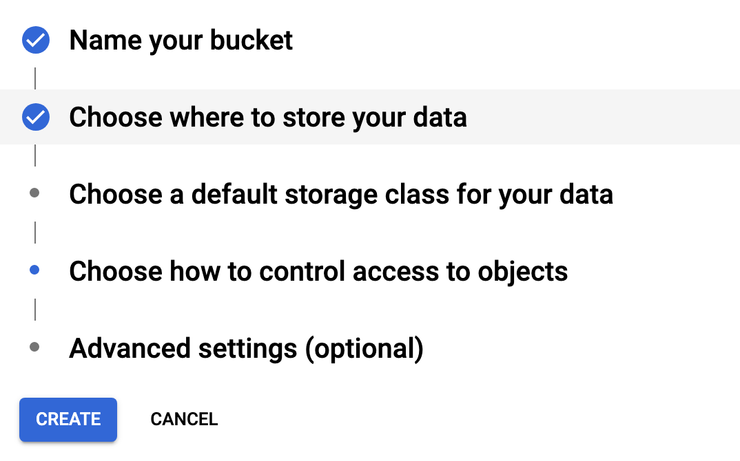 GCP Cloud Storage — Create a bucket by ber H. Lin Medium