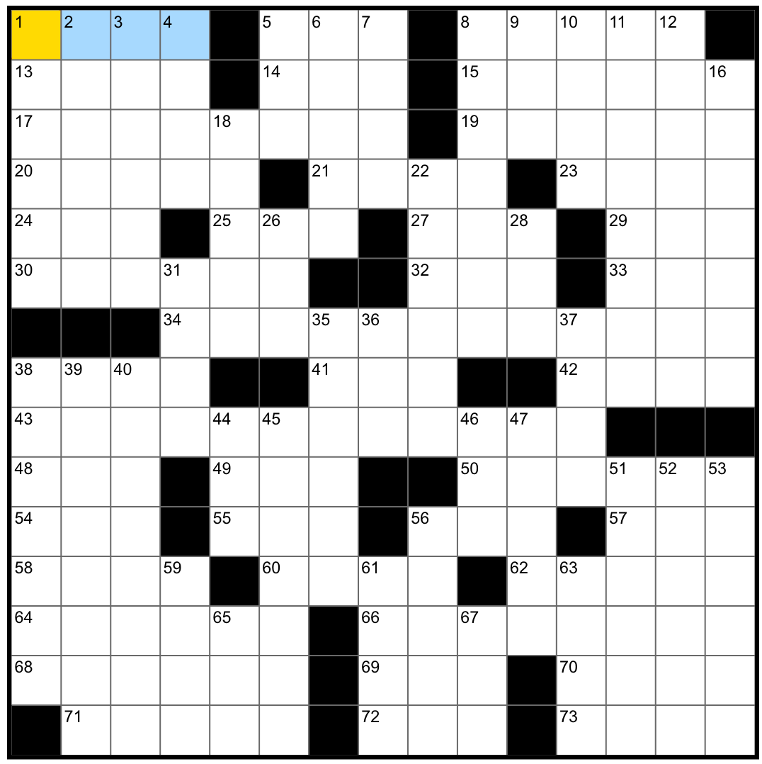 Crossword Puzzle, Designed by M*d*um Editorial Staff by Andrew Rodwin