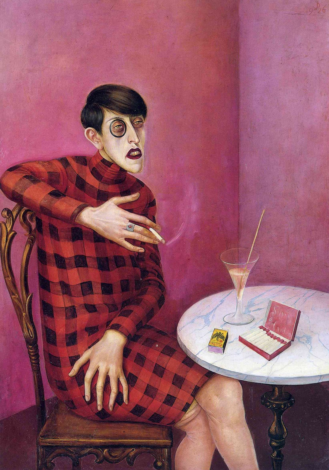 Journalist Sylvia von Harden, painted by Otto Dix. Illustrative use rights.