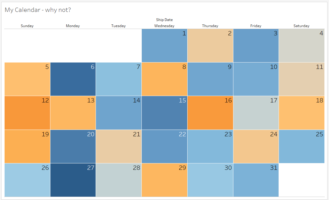 Calendar Chart In Tableau