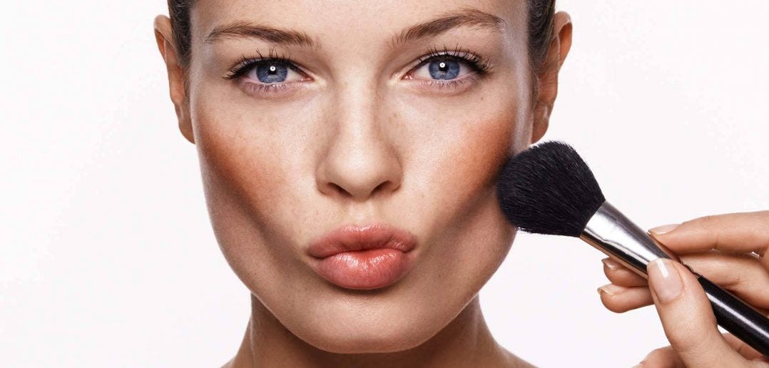 highlighting cheekbones