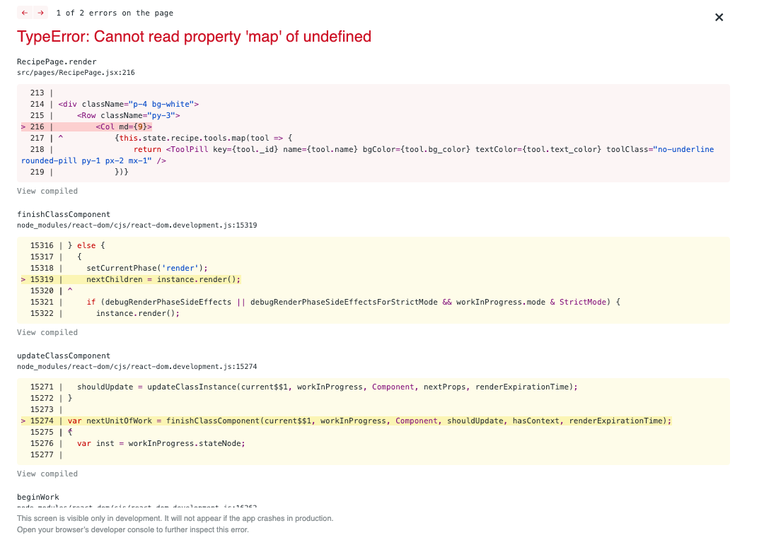 Js Map No Return Type Error: Cannot Read Property 'Map' Of Undefined React | By Woodelin  Florveus | Medium