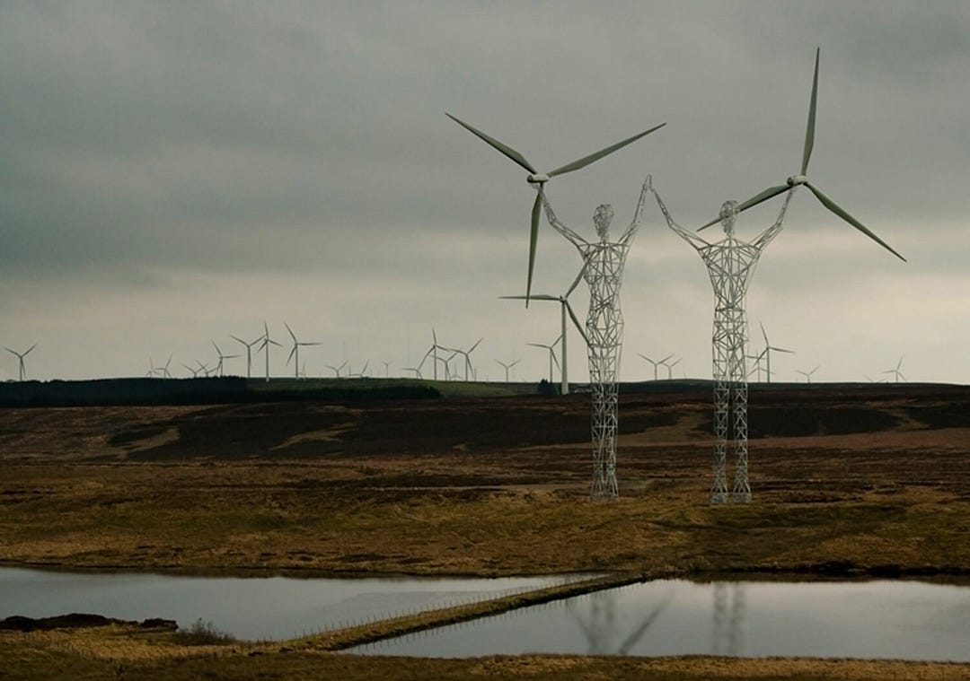 Land Of Giants : Human Shaped Pylons Carry Electricity Across Iceland