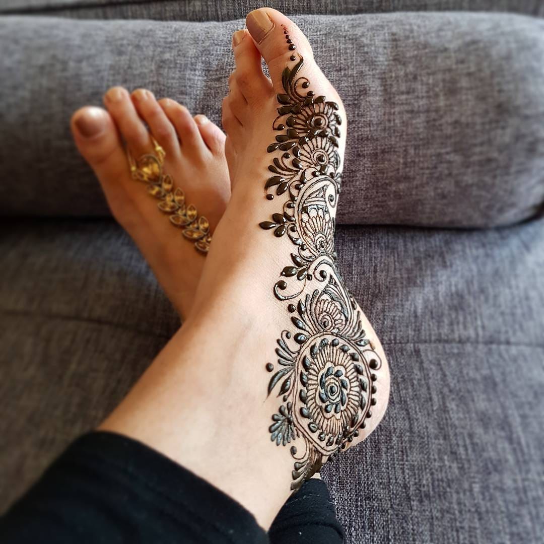 Mehndi Designs for Legs or Foot  Mehndi Creation by 