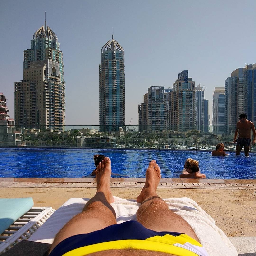 Ah.. The winter #myDubai #Dubai #UAE #CayanTower #pool #swim #Speedos | by  Pedro Custódio | Medium