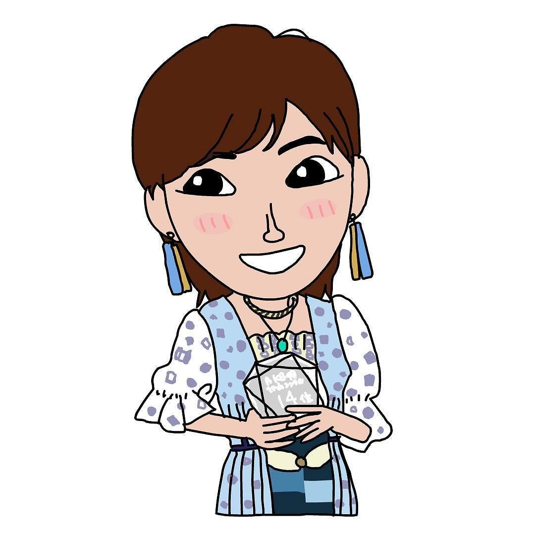 Akb48選抜総選挙で14位に入り見事45thシングルの選抜入りを果たした岡田奈々を描きました 総選挙で病名告白のakb岡田奈々にエール Blogram通信 By 芦之由 あしのよし Ashinoyoshi S Illustration Medium