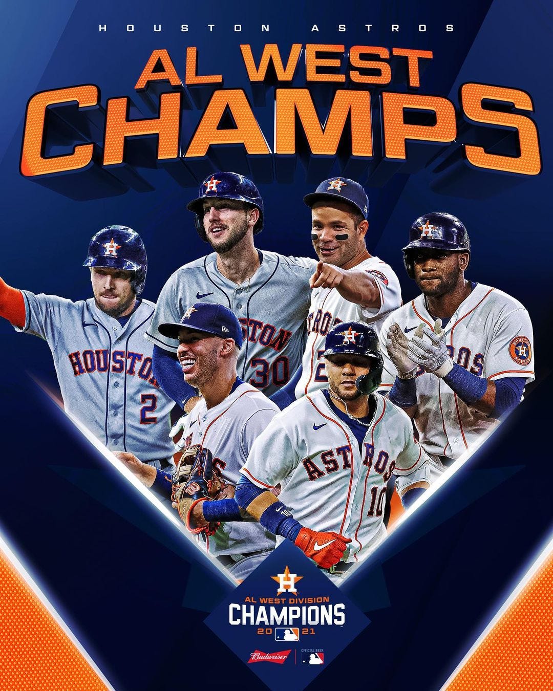 AL West CHAMPS. AstrosBaseball captures its 4th division title in 5