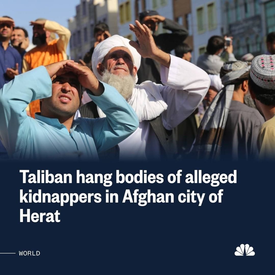 Four Bodies Were Hung In The Heart Of The Afghan City Of Herat In A ...