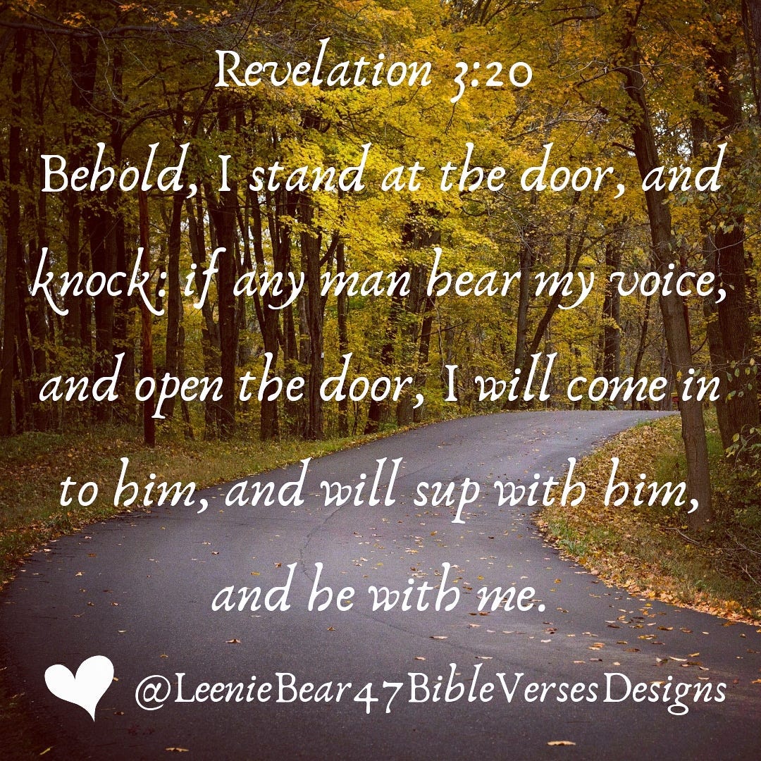 Revelation 3 20 Behold I Stand At The Door And Knock If