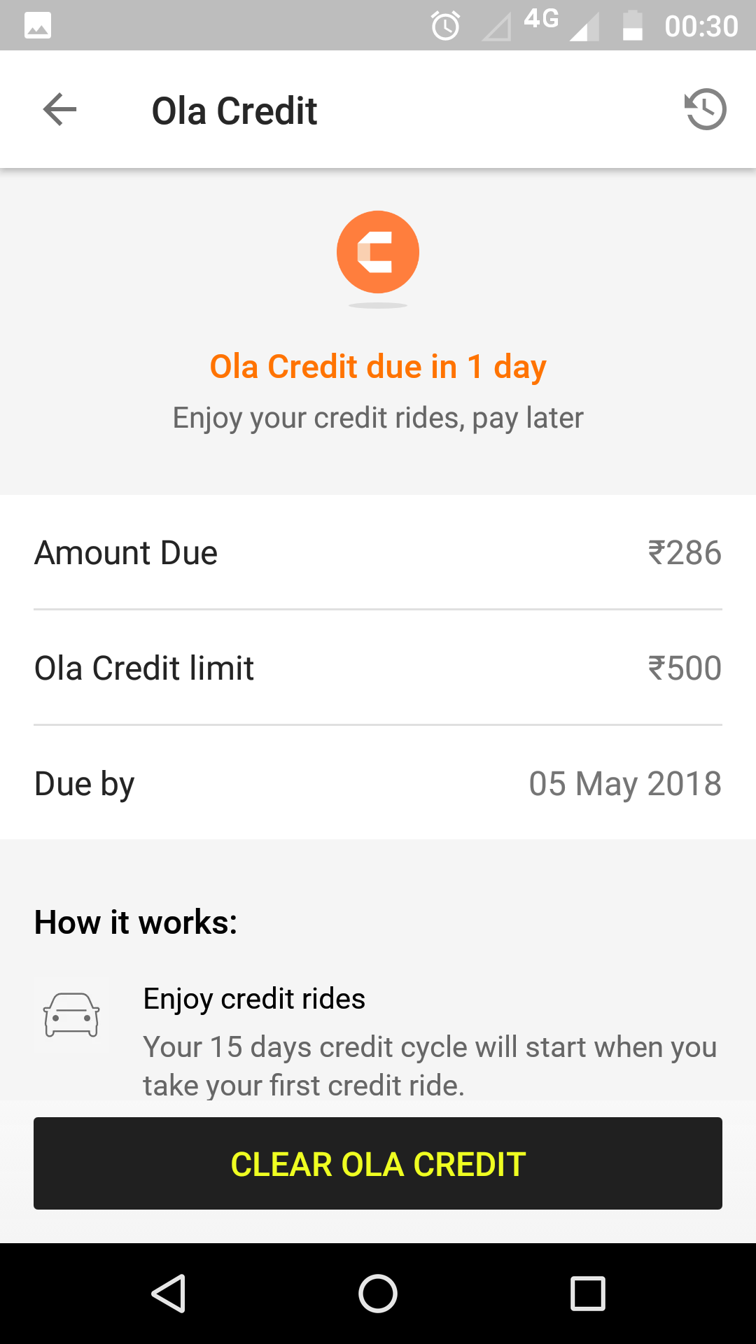 ola first time user coupon