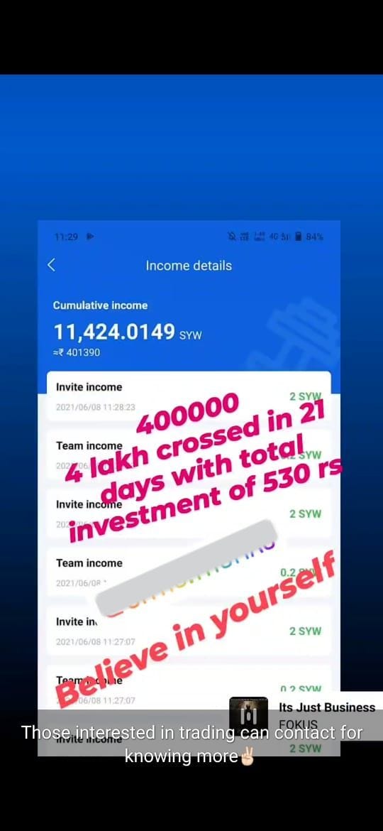 SYW scam, SYW cryptocurrency scam