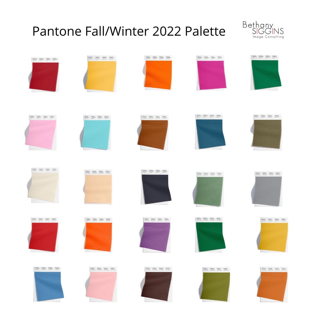 Your Top Fall Fashion Colors. Each year, the Pantone Color Institute