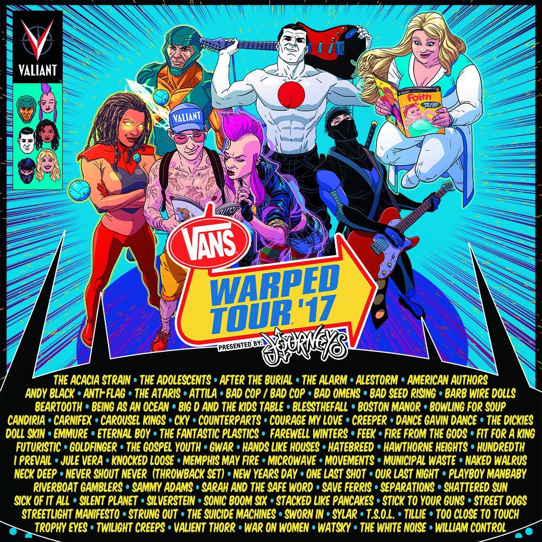 Vans Warped Tour (Jul 8, 2017). The festival which takes you back to… | by  Rock The Apple | Medium