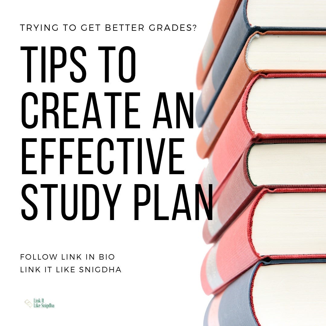 How To Create An Effective Study Plan By Dr Snigdha Pandey Medium How To Create An Effective Study Plan By Dr Snigdha Pandey Medium