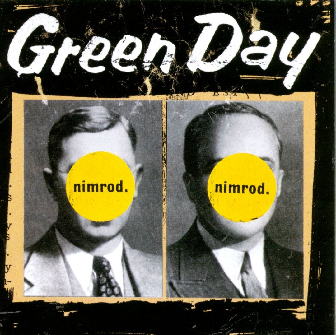 私心推薦十大龐克專輯 第四發 Green Day Nimrod 1997發行 By Fireexjc Medium