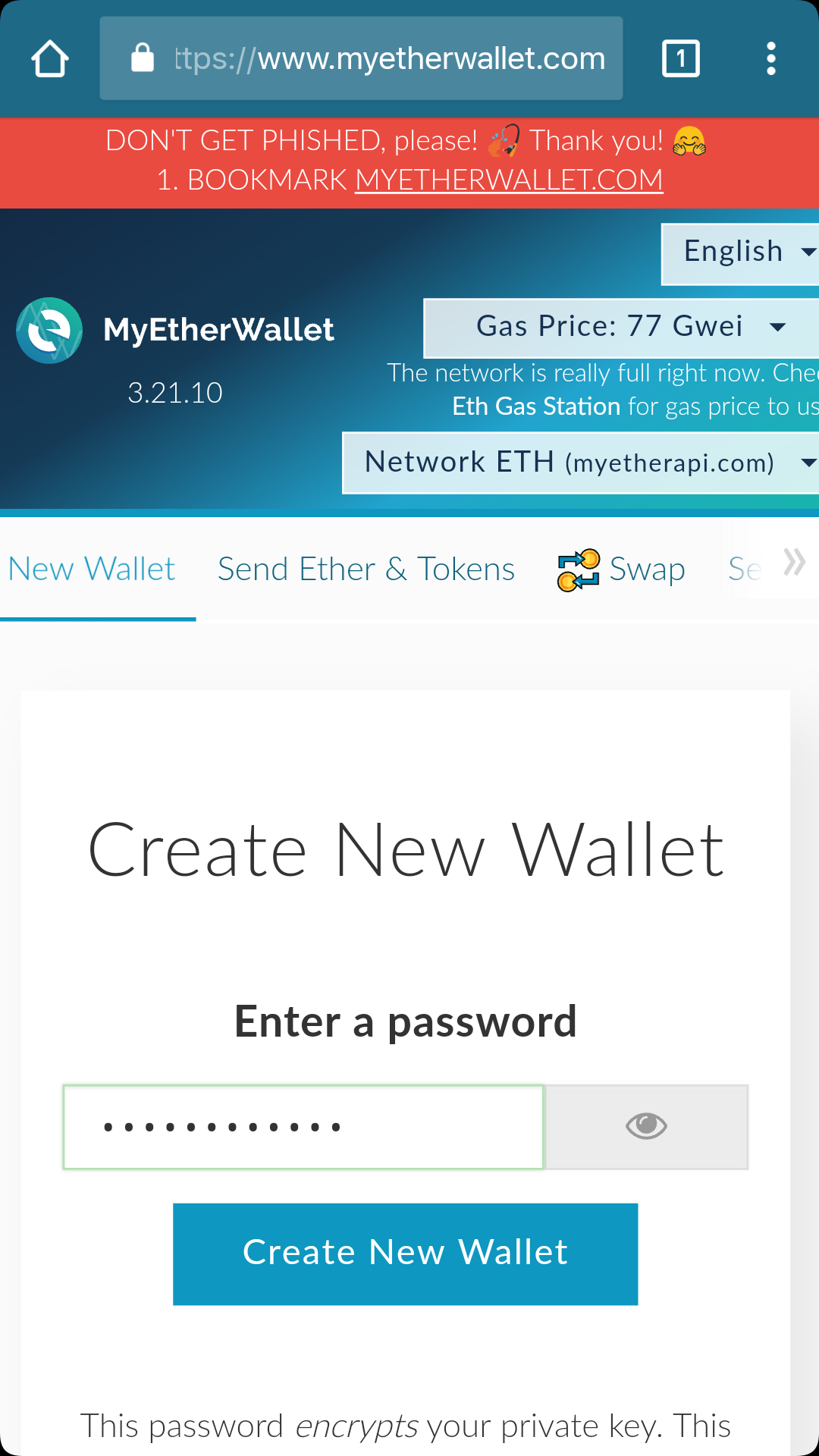 Tutorial How To Use Myetherwallet On Mobile By Skz Medium