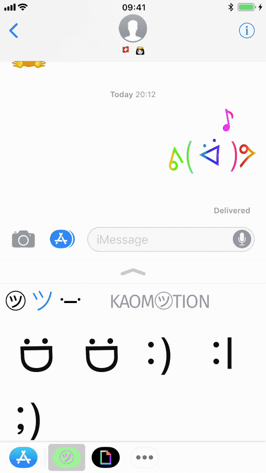 How to install, use and uninstall Kaomotion stickers on iPhone by