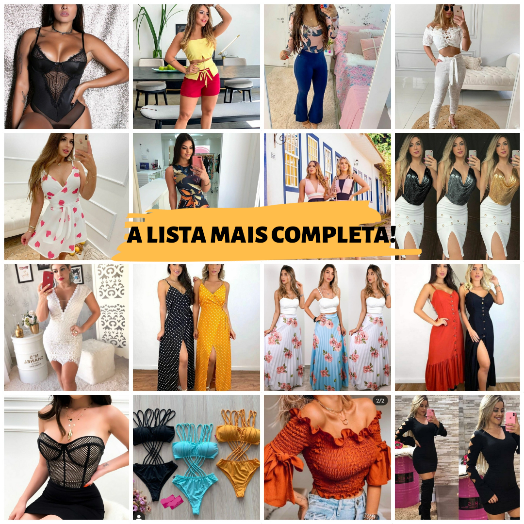 lista de fornecedores de roupas