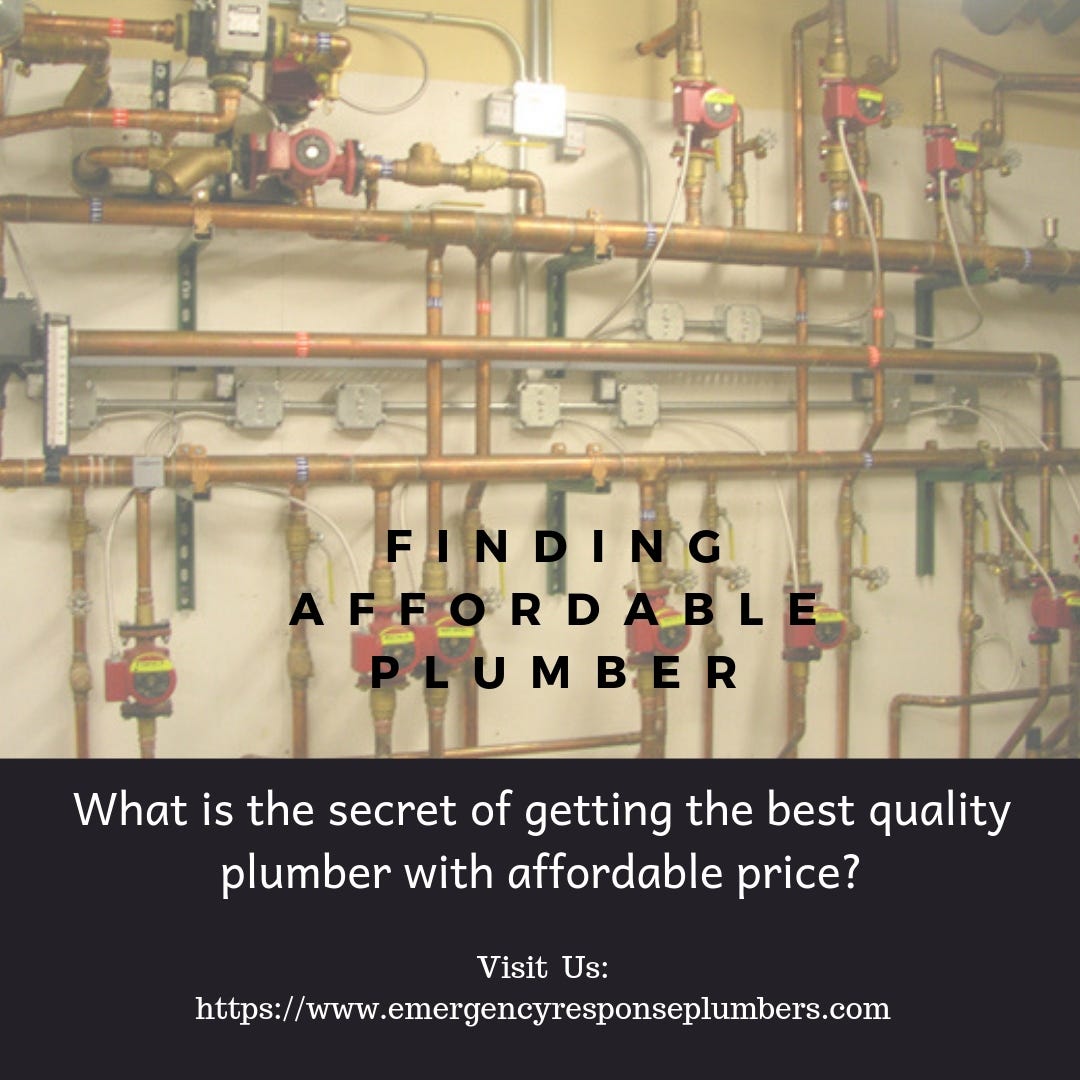 How To Get Affordable Yet Professional Plumber By Sarah Lavinski Medium