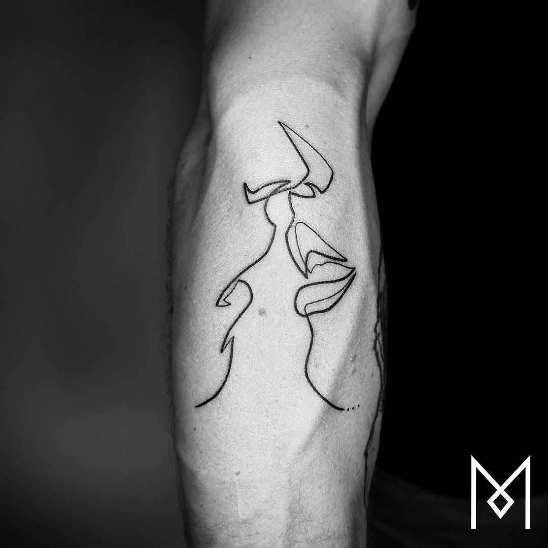 continuous line tattoo london - Clemente Mcknight